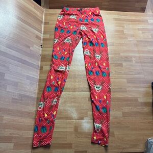 Holiday reindeer leggings Christmas pants size small